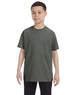 Gildan Youth Lightweight 100% Cotton T-Shirt G500B | Military Green - Front