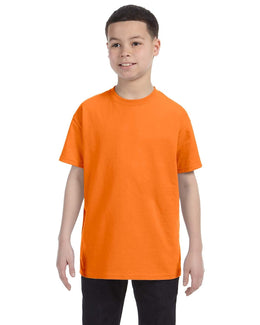 Gildan Youth Lightweight 100% Cotton T-Shirt G500B | S Orange - Front