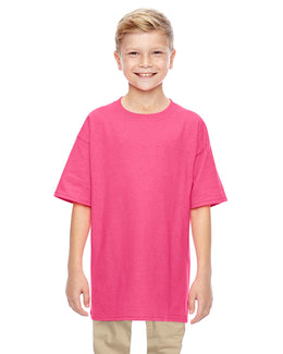 Gildan Youth Lightweight 100% Cotton T-Shirt G500B | Safety Pink - Front