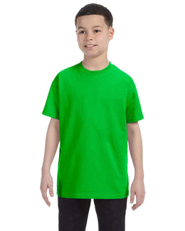 Gildan Youth Lightweight 100% Cotton T-Shirt G500B | Electric Green - Front