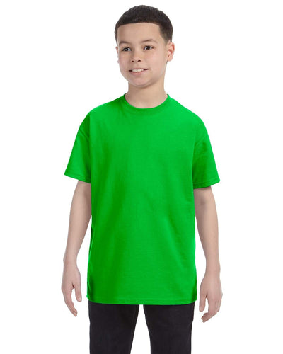Gildan Youth Lightweight 100% Cotton T-Shirt G500B | Electric Green - Front