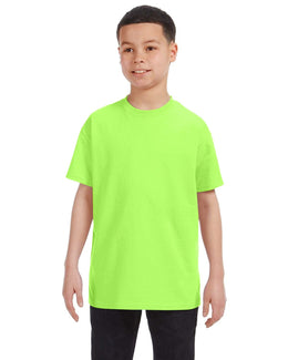 Gildan Youth Lightweight 100% Cotton T-Shirt G500B | Neon Green - Front