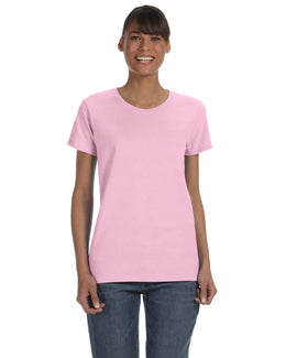 Gildan Ladies Lightweight 100% Cotton T-Shirt G500L | Light Pink - Front