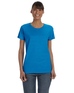 Gildan Ladies Lightweight 100% Cotton T-Shirt G500L | Sapphire - Front