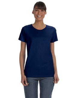 Gildan Ladies Lightweight 100% Cotton T-Shirt G500L | Navy - Front