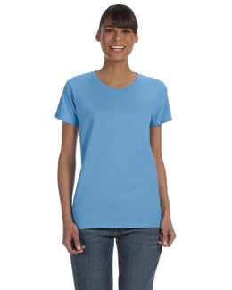 Gildan Ladies Lightweight 100% Cotton T-Shirt G500L | Carolina Blue - Front
