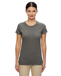 Gildan Ladies Lightweight 100% Cotton T-Shirt G500L | Graphite Heather - Front