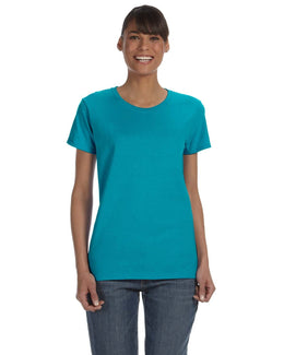 Gildan Ladies Lightweight 100% Cotton T-Shirt G500L | Tropical Blue - Front