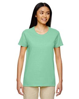 Gildan Ladies Lightweight 100% Cotton T-Shirt G500L | Mint Green - Front