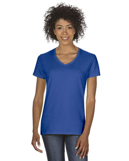 Gildan Ladies Heavy Cotton 5.3 oz. V-Neck T-Shirt G500VL | Royal - Front