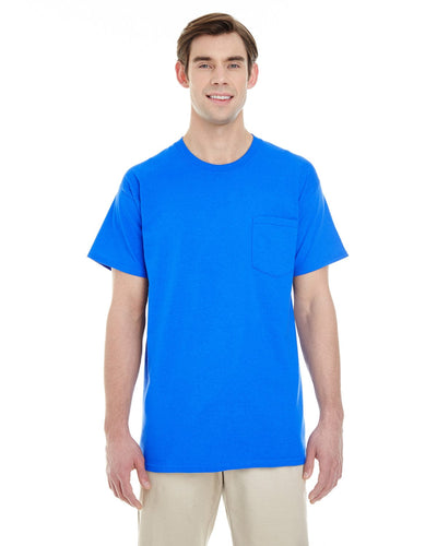 Gildan Pocket T-Shirt G530 | Royal - Front