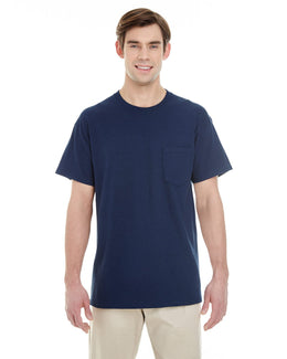 Gildan Pocket T-Shirt G530 | Navy - Front