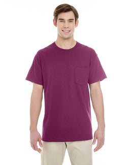 Gildan Pocket T-Shirt G530 | Maroon - Front