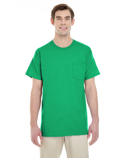 Gildan Pocket T-Shirt G530 | Irish Green - Front