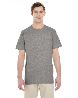 Gildan Pocket T-Shirt G530 | Graphite Heather - Front