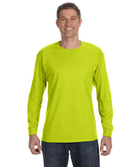 Gildan Heavy Cotton Long Sleeve T-Shirt G540 | Safety Green - Front
