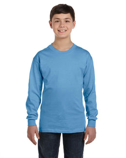 Gildan Youth Heavy Cotton Long Sleeve T-Shirt G540B | Carolina Blue - Front