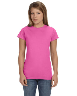 Gildan Ladies SoftStyle T-Shirt G640L | Azalea - Front
