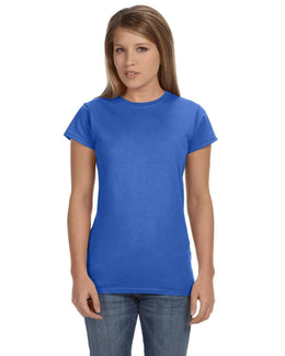 Gildan Ladies SoftStyle T-Shirt G640L | Heather Royal - Front