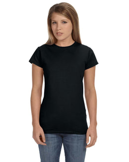Gildan Ladies SoftStyle T-Shirt G640L | Black - Front