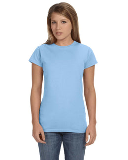 Gildan Ladies SoftStyle T-Shirt G640L | Light Blue - Front
