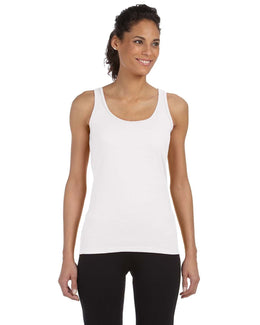 Gildan Ladies SoftStyle Tank Top G642L | White - Front
