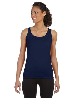 Gildan Ladies SoftStyle Tank Top G642L | Navy - Front