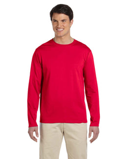 Gildan SoftStyle Long Sleeve T-Shirt G644 | Cherry Red - Front