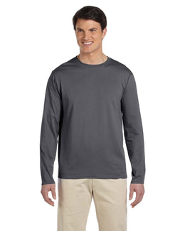 Gildan SoftStyle Long Sleeve T-Shirt G644 | Charcoal - Front