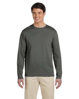 Gildan SoftStyle Long Sleeve T-Shirt G644 | Military Green - Front
