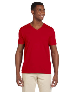 Gildan SoftStyle V-Neck T-Shirt G64V | Cherry Red - Front