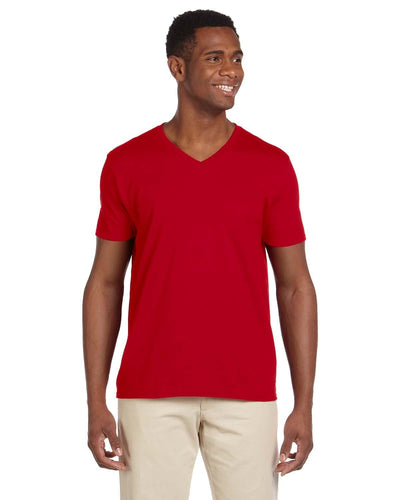 Gildan SoftStyle V-Neck T-Shirt G64V | Cherry Red - Front
