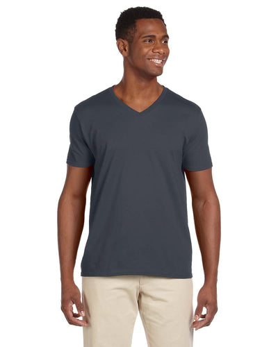 Gildan SoftStyle V-Neck T-Shirt G64V | Charcoal - Front