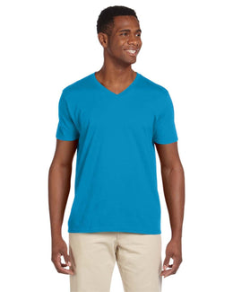 Gildan SoftStyle V-Neck T-Shirt G64V | Sapphire - Front