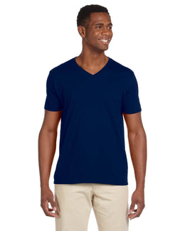 Gildan SoftStyle V-Neck T-Shirt G64V | Navy - Front