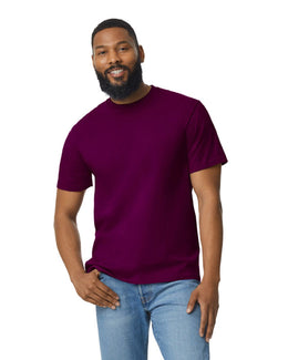 Gildan Unisex Softstyle Midweight T-Shirt G650 | Maroon - Front