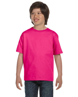 Gildan Youth DryBlend 50/50 T-Shirt G800B | Heliconia - Front