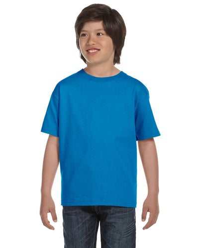 Gildan Youth DryBlend 50/50 T-Shirt G800B | Sapphire - Front