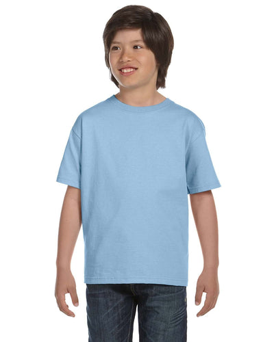 Gildan Youth DryBlend 50/50 T-Shirt G800B | Light Blue - Front