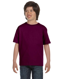 Gildan Youth DryBlend 50/50 T-Shirt G800B | Maroon - Front