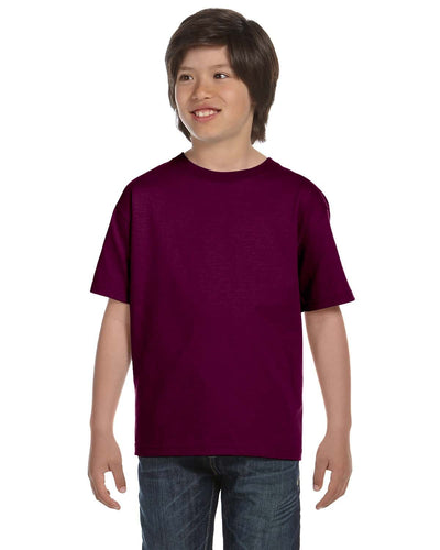 Gildan Youth DryBlend 50/50 T-Shirt G800B | Maroon - Front