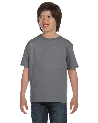 Gildan Youth DryBlend 50/50 T-Shirt G800B | Gravel - Front