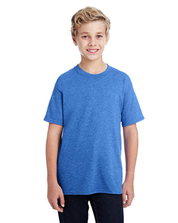 Gildan Youth DryBlend 50/50 T-Shirt G800B | Hthr Sport Royal - Front