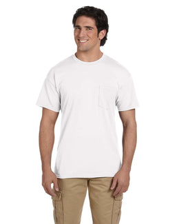 Gildan DryBlend 50/50 Pocket T-Shirt G830 | White - Front