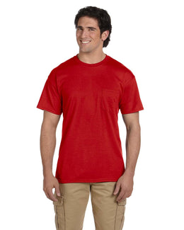 Gildan DryBlend 50/50 Pocket T-Shirt G830 | Red - Front