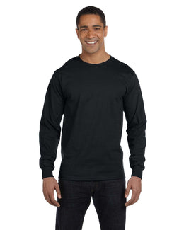 Gildan 50/50 Long Sleeve T-Shirt G840 | Black - Front