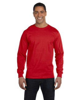 Gildan 50/50 Long Sleeve T-Shirt G840 | Red - Front