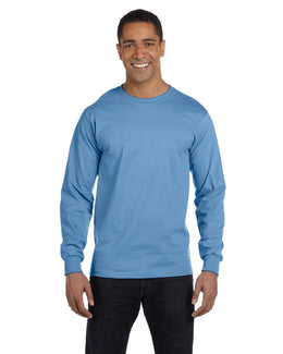 Gildan 50/50 Long Sleeve T-Shirt G840 | Carolina Blue - Front