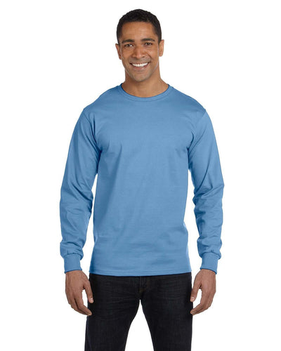 Gildan 50/50 Long Sleeve T-Shirt G840 | Carolina Blue - Front