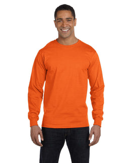Gildan 50/50 Long Sleeve T-Shirt G840 | S Orange - Front